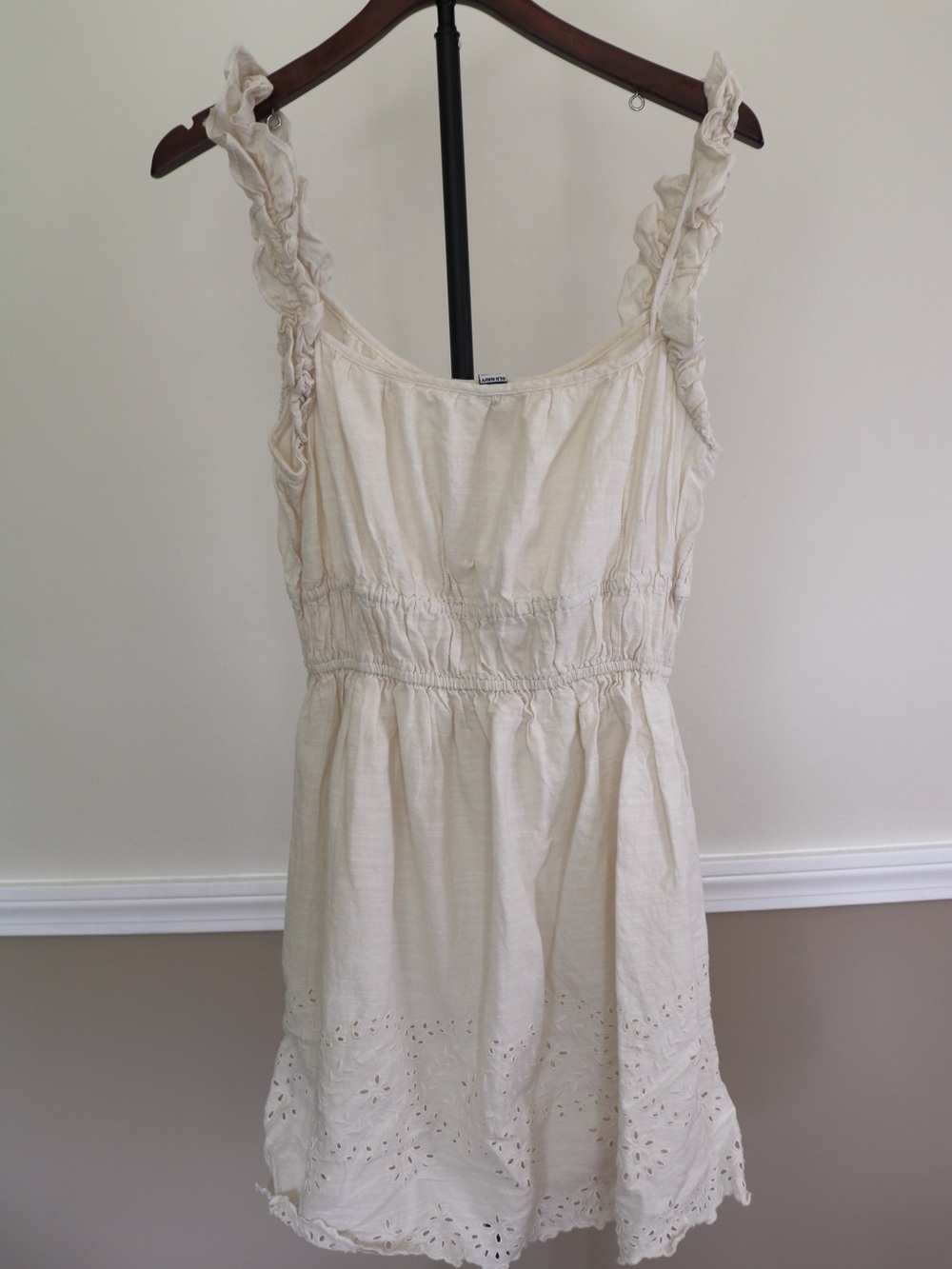 Old Navy White Off-Shoulder Eyelet Sun Dress Bridal Bachelorette